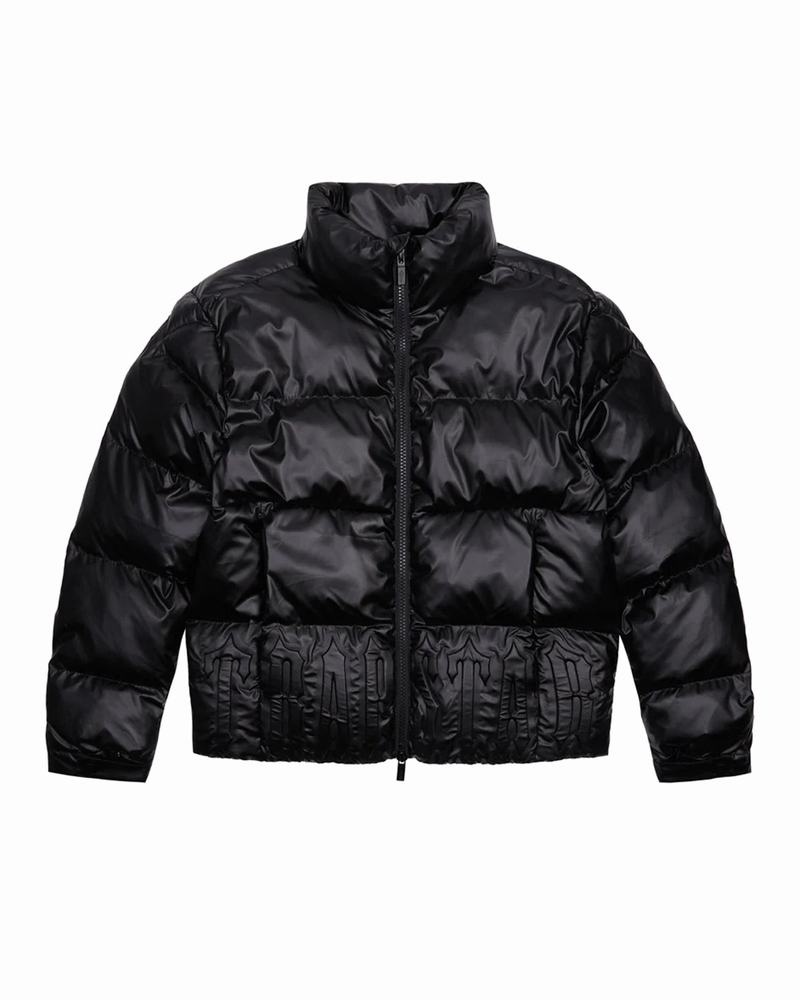 Chamarras Trapstar Irongate Embossed Puffer Hombre Negros | Mexico-39571