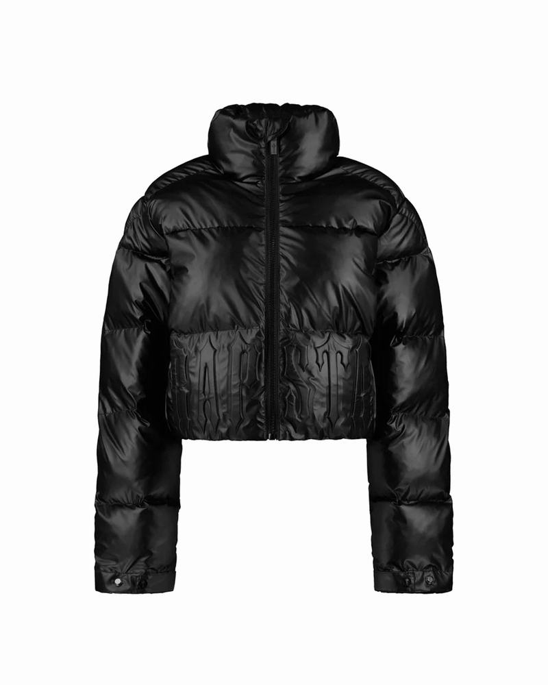 Chamarras Trapstar Irongate Embossed Puffer Mujer Negros | Mexico-59281