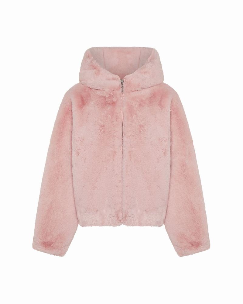 Chamarras Trapstar Irongate T Fur Coat Mujer Rosas | Mexico-51249