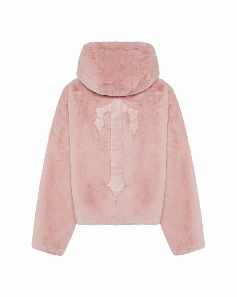 Chamarras Trapstar Irongate T Fur Coat Mujer Rosas | Mexico-51249