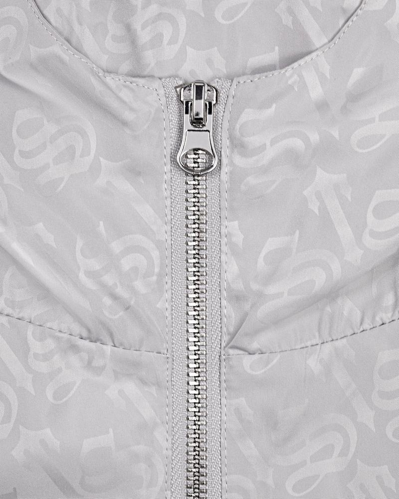 Chamarras Trapstar Monogram Windbreaker Mujer Plateados | Mexico-96152