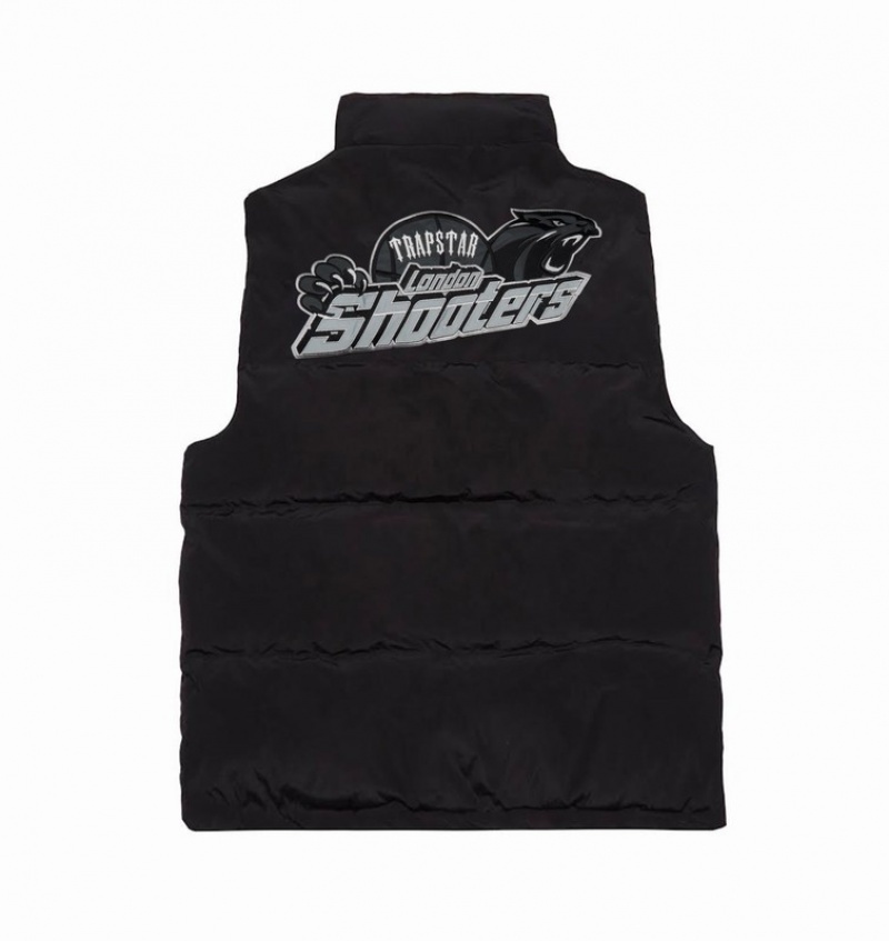 Chamarras Trapstar Shooters Gilet Vest Hombre Negros | Mexico-61593