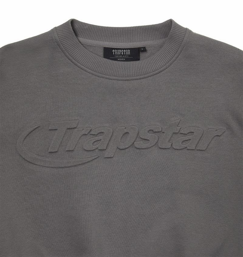 Chandals Trapstar Hyperdrive Crewneck Mujer Grises | Mexico-76593