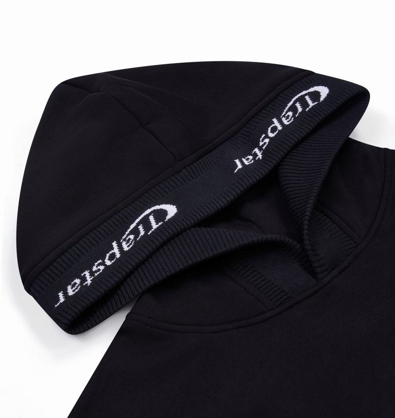 Chandals Trapstar Hyperdrive Rib Hoodie Hombre Negros | Mexico-45601