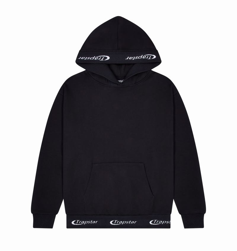 Chandals Trapstar Hyperdrive Rib Hoodie Hombre Negros | Mexico-45601