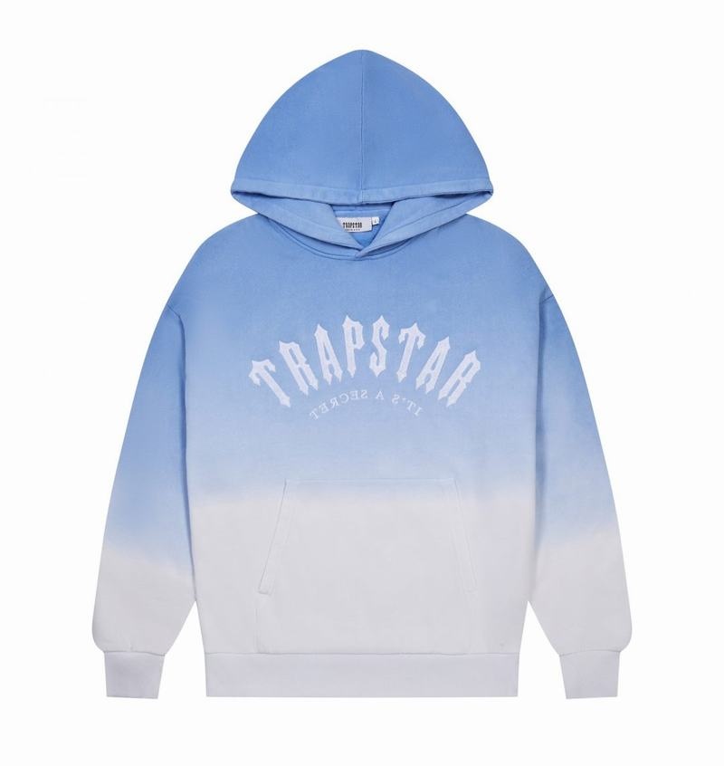 Chandals Trapstar Irongate Arch Chenille Hoodie Hombre Azules | Mexico-12309