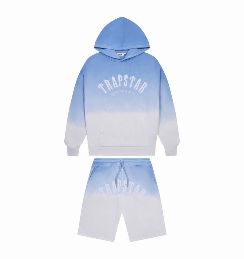 Chandals Trapstar Irongate Arch Chenille Hoodie Hombre Azules | Mexico-12309