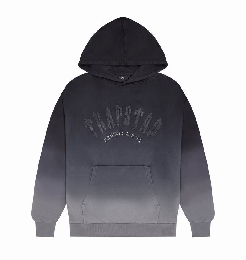 Chandals Trapstar Irongate Arch Chenille Hoodie Hombre Negros | Mexico-76058