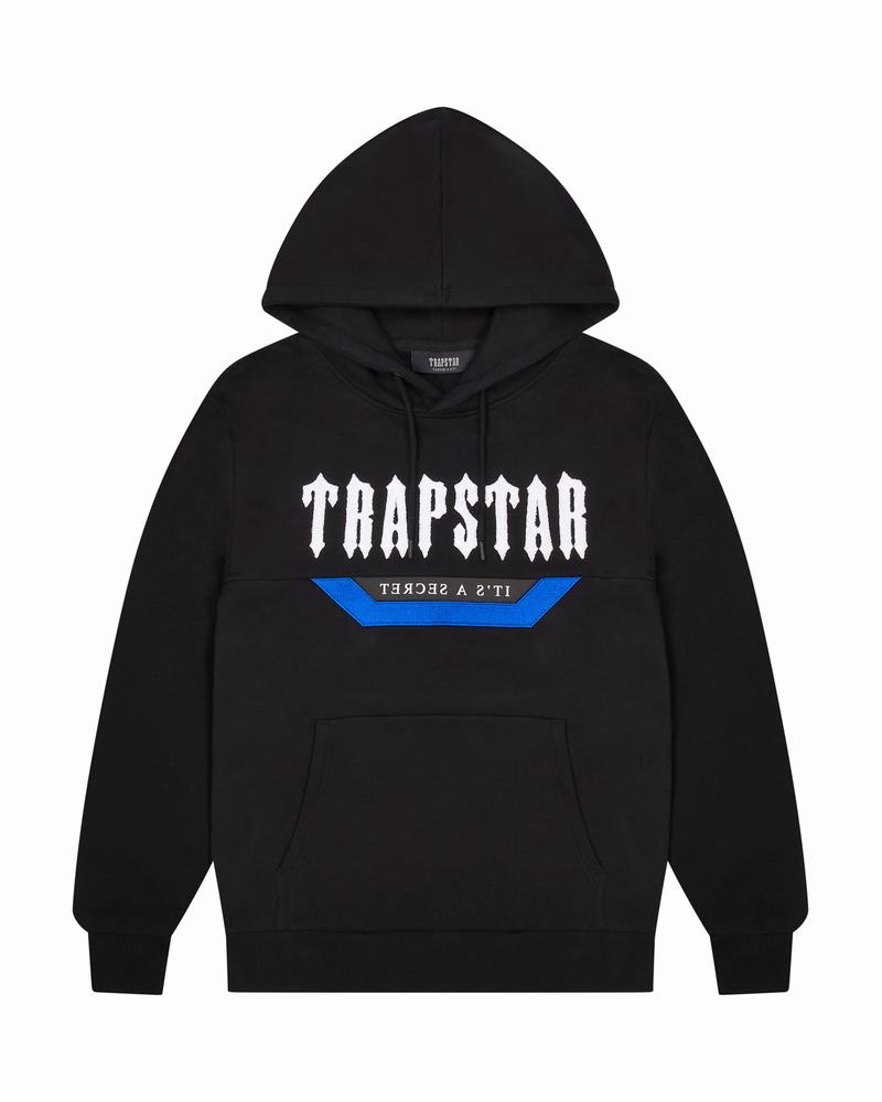 Chandals Trapstar Irongate Hombre Negros Azules | Mexico-25849