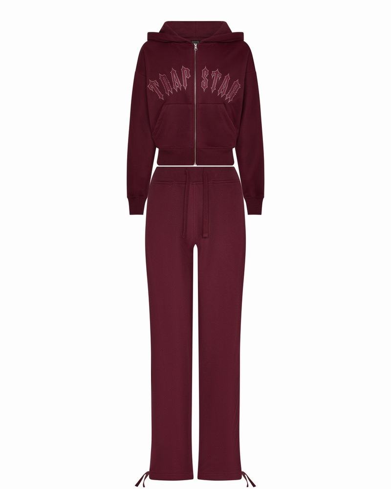 Chandals Trapstar Mesh Irongate Arch Joggers Mujer Vino | Mexico-47235