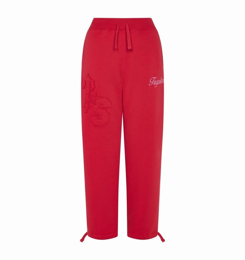 Chandals Trapstar TS-Star Drawcord Hem Joggers Mujer Rojos | Mexico-23905