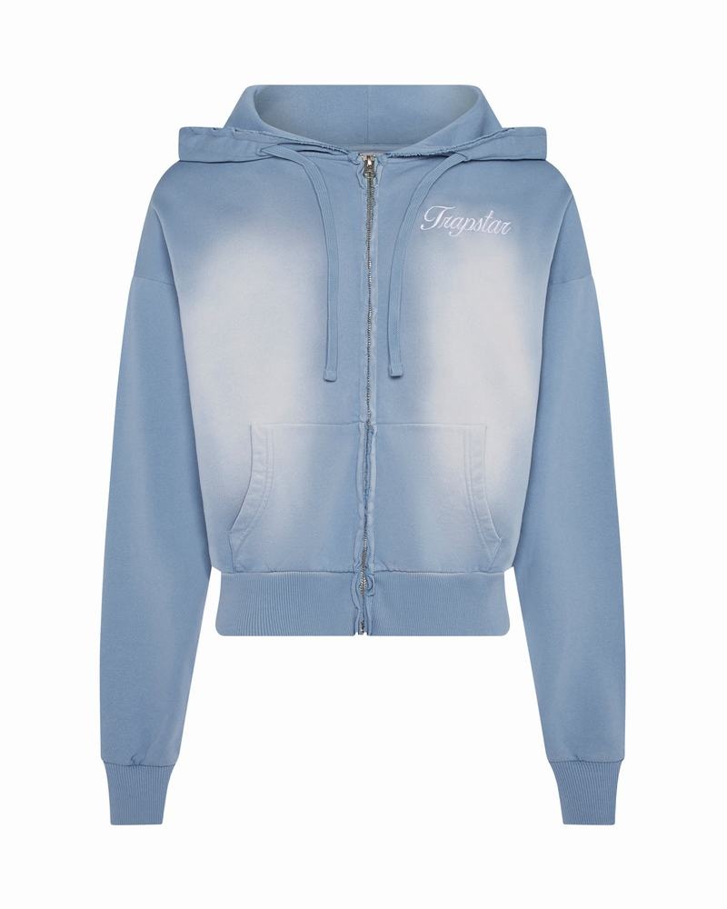 Chandals Trapstar TS Star Applique Hoodie Mujer Azules Azules | Mexico-46875