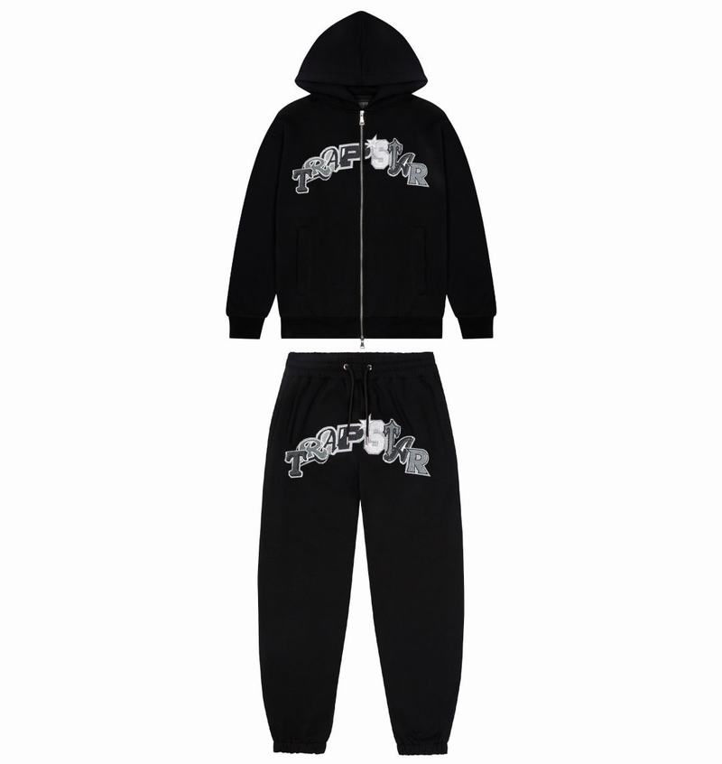 Chandals Trapstar Wildcard Chenille Hoodie Hombre Negros | Mexico-09572