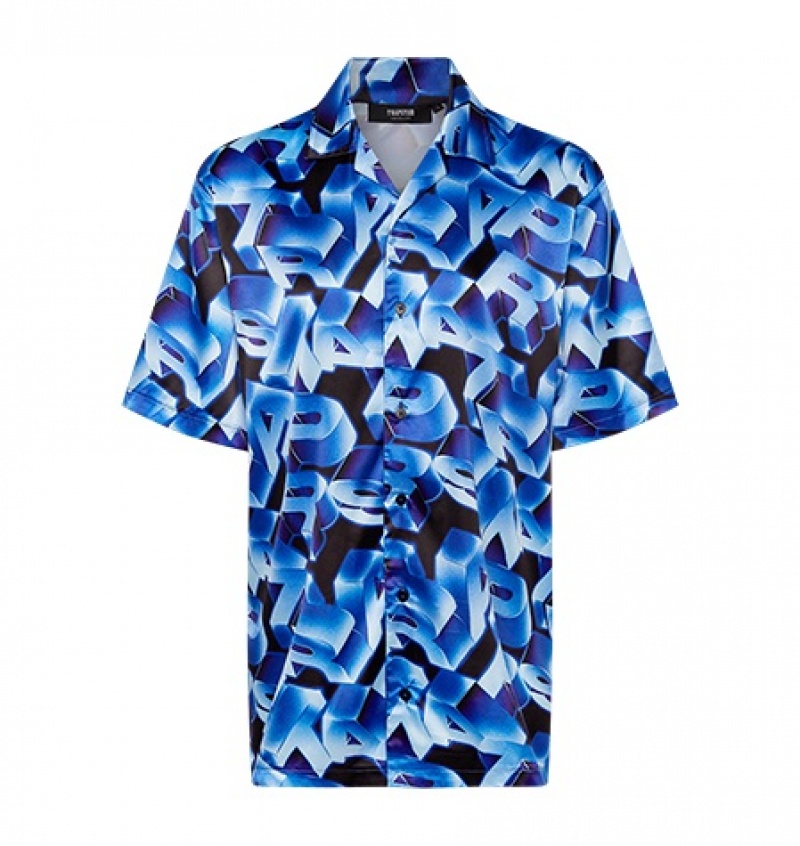 Conjuntos Trapstar 3D Chrome Shirt Hombre Azules | Mexico-17980