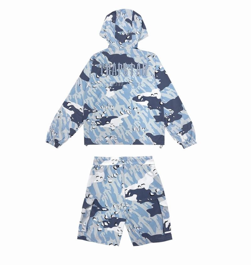 Conjuntos Trapstar Decoded Camo Shorts Hombre Azules Camuflados | Mexico-71254