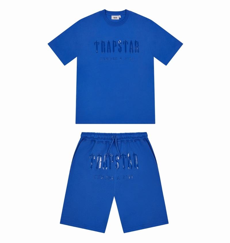 Conjuntos Trapstar Decoded Gel Shorts Hombre Azules | Mexico-83524