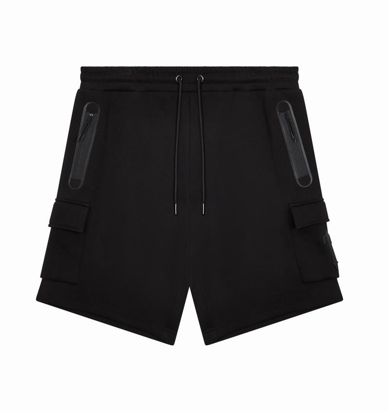 Conjuntos Trapstar Irongate T Tech Zip Shorts Hombre Negros | Mexico-02139