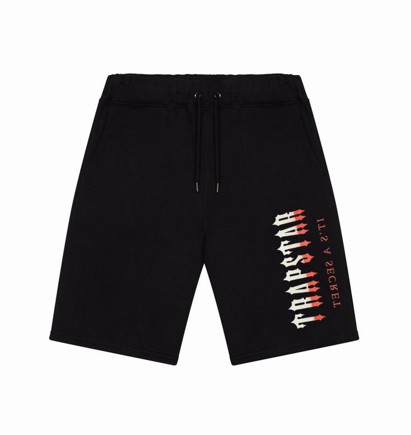 Conjuntos Trapstar Oversized Decoded Shorts Hombre Negros Rojos | Mexico-73459