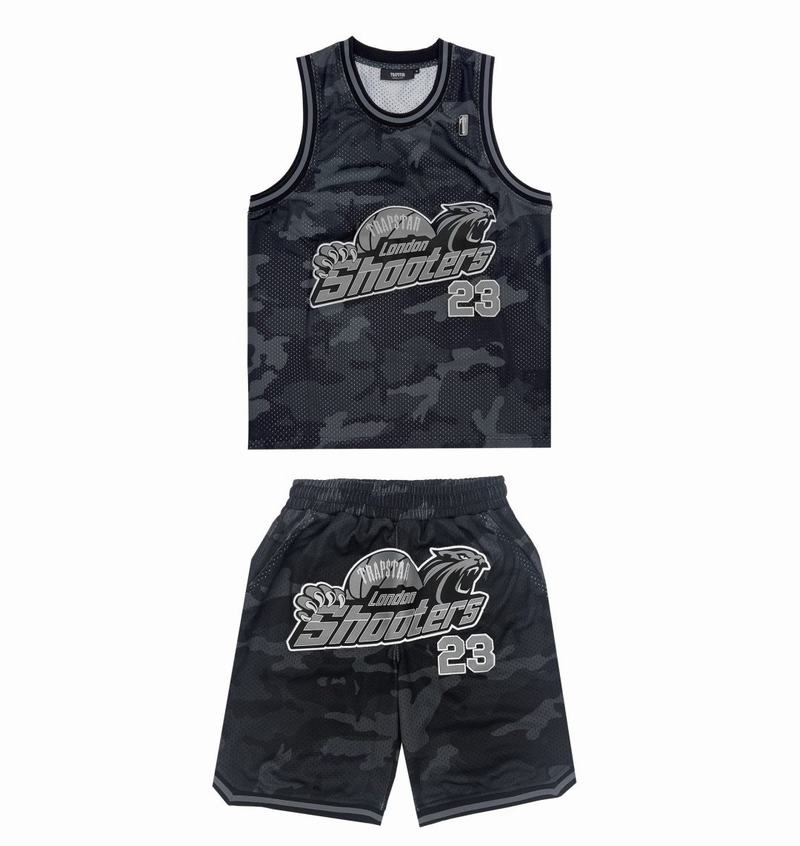 Conjuntos Trapstar *PRE ORDER* Shooters SS23 Basketball Shorts Hombre Negros Camuflados | Mexico-10976