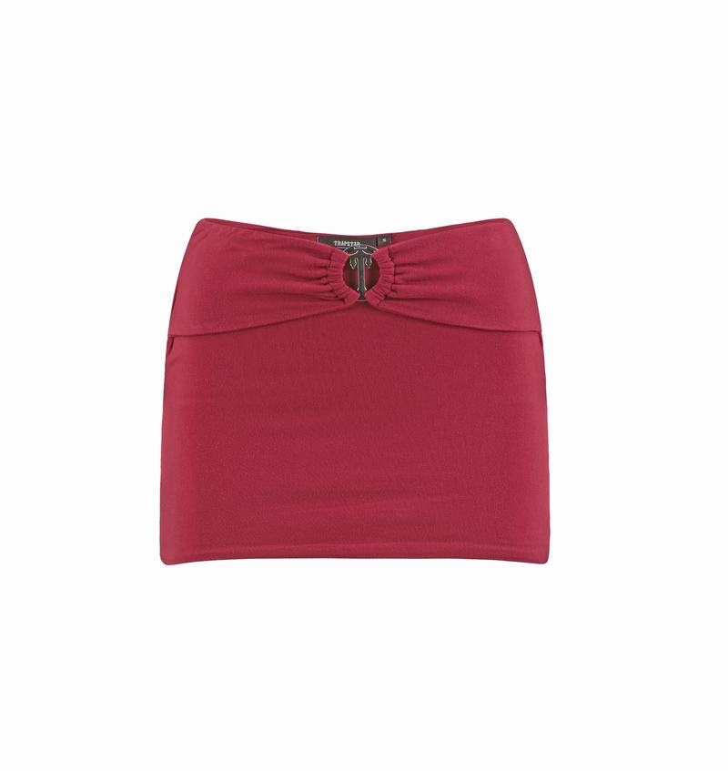 Falda Trapstar Irongate T Belt Mini Mujer Rojos | Mexico-03584