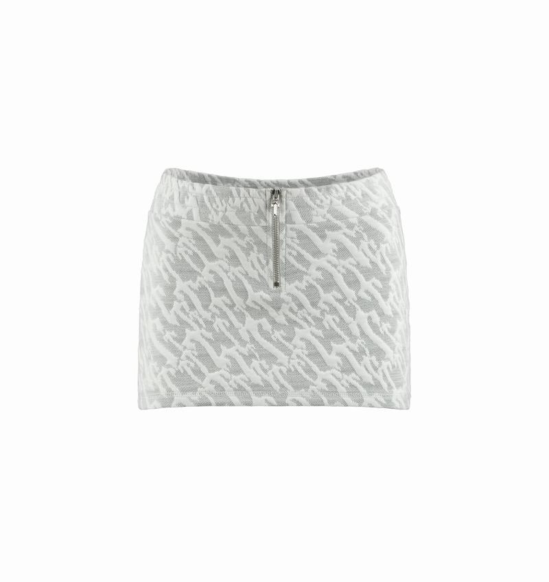 Falda Trapstar Jacquard Mini Mujer Blancos | Mexico-28530