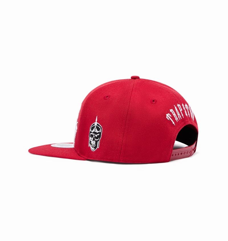 Gorras Trapstar Irongate Arch Snapback Hombre Rojos Blancos | Mexico-71634