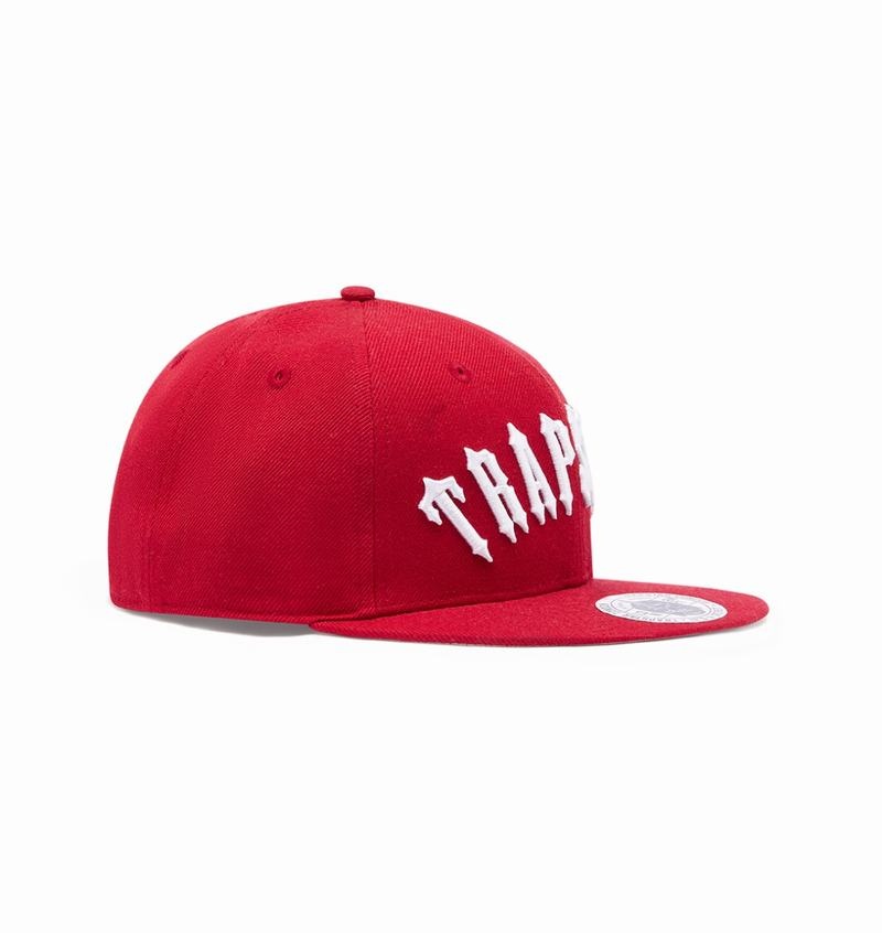 Gorras Trapstar Irongate Arch Snapback Hombre Rojos Blancos | Mexico-71634