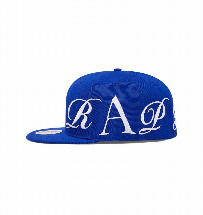 Gorras Trapstar Script Fitted Hombre Azules Blancos | Mexico-17539