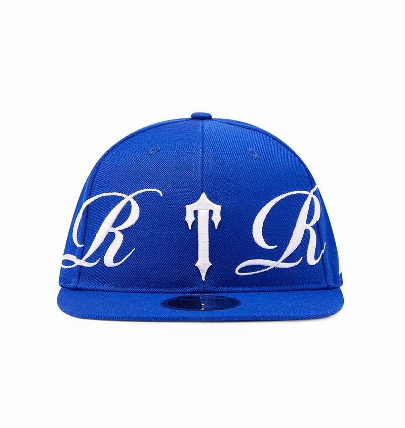 Gorras Trapstar Script Fitted Hombre Azules Blancos | Mexico-17539