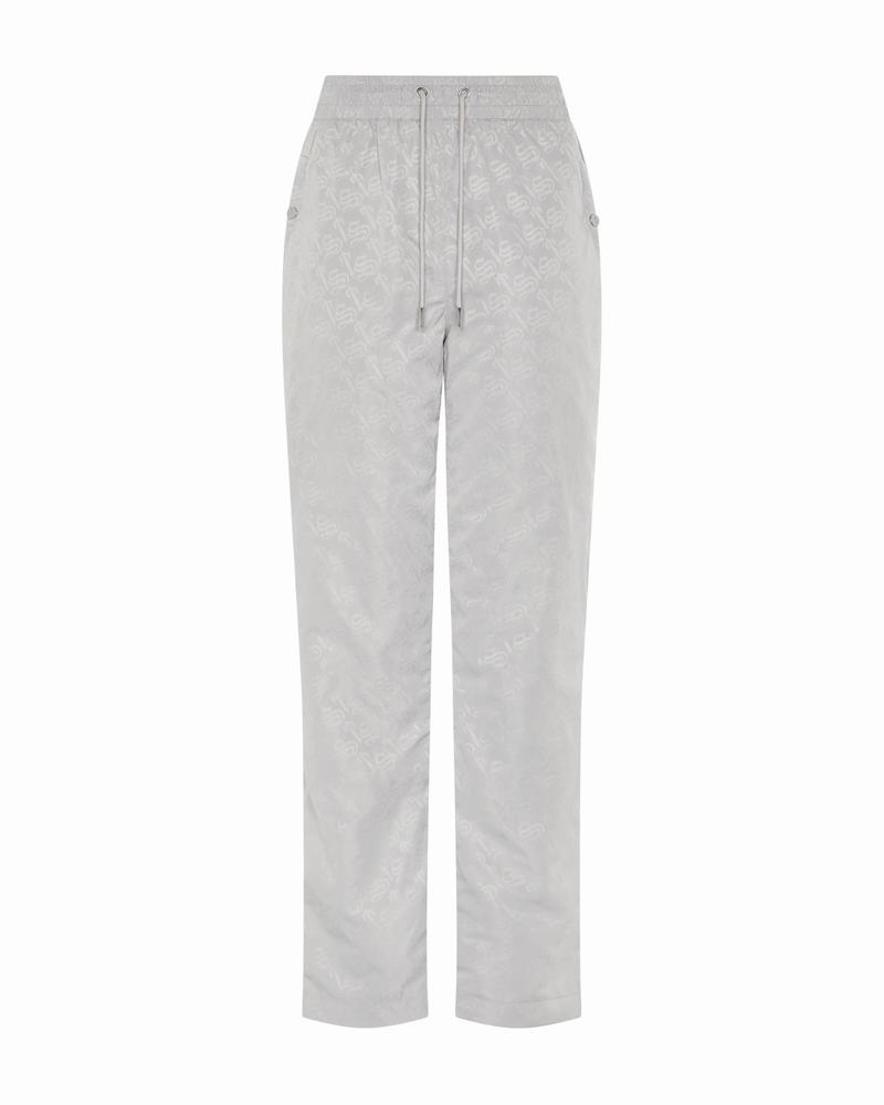 Pantalon Trapstar Monogram Mujer Plateados | Mexico-71820