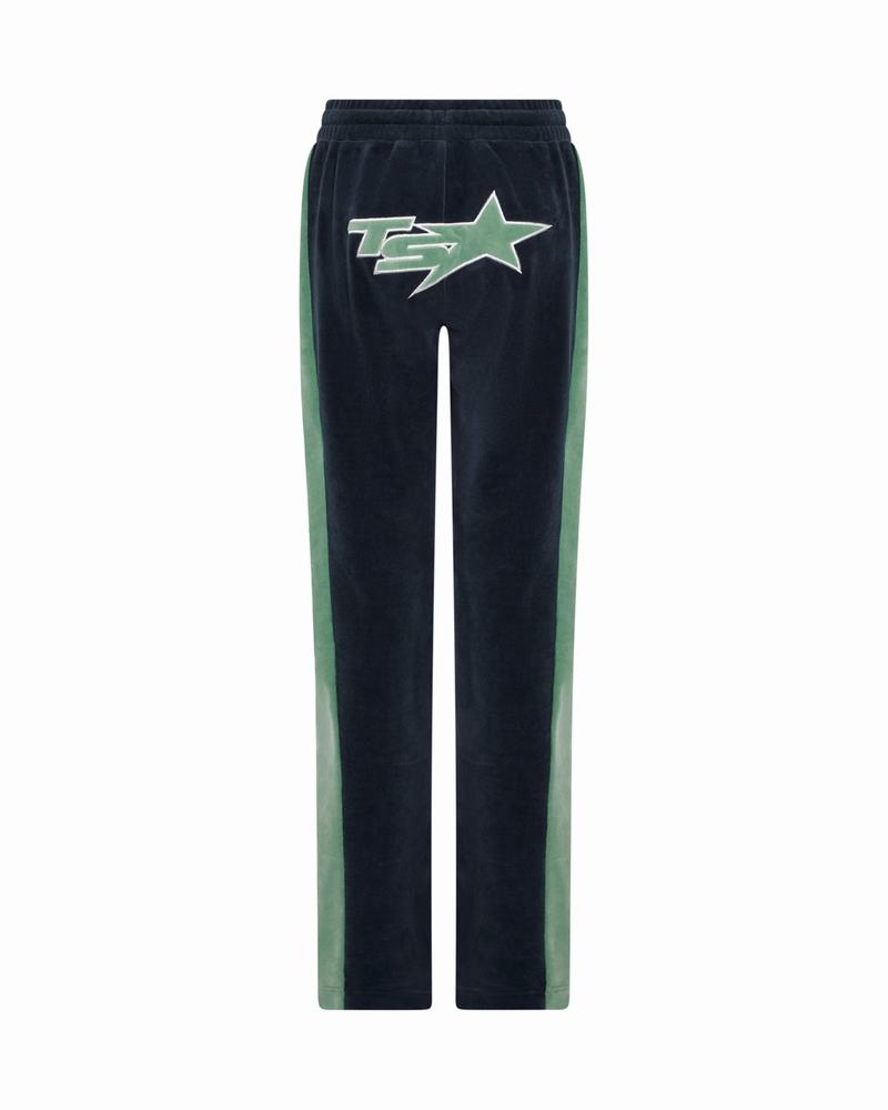 Pantalon Trapstar TS-Star Velour Mujer Verdes | Mexico-81267