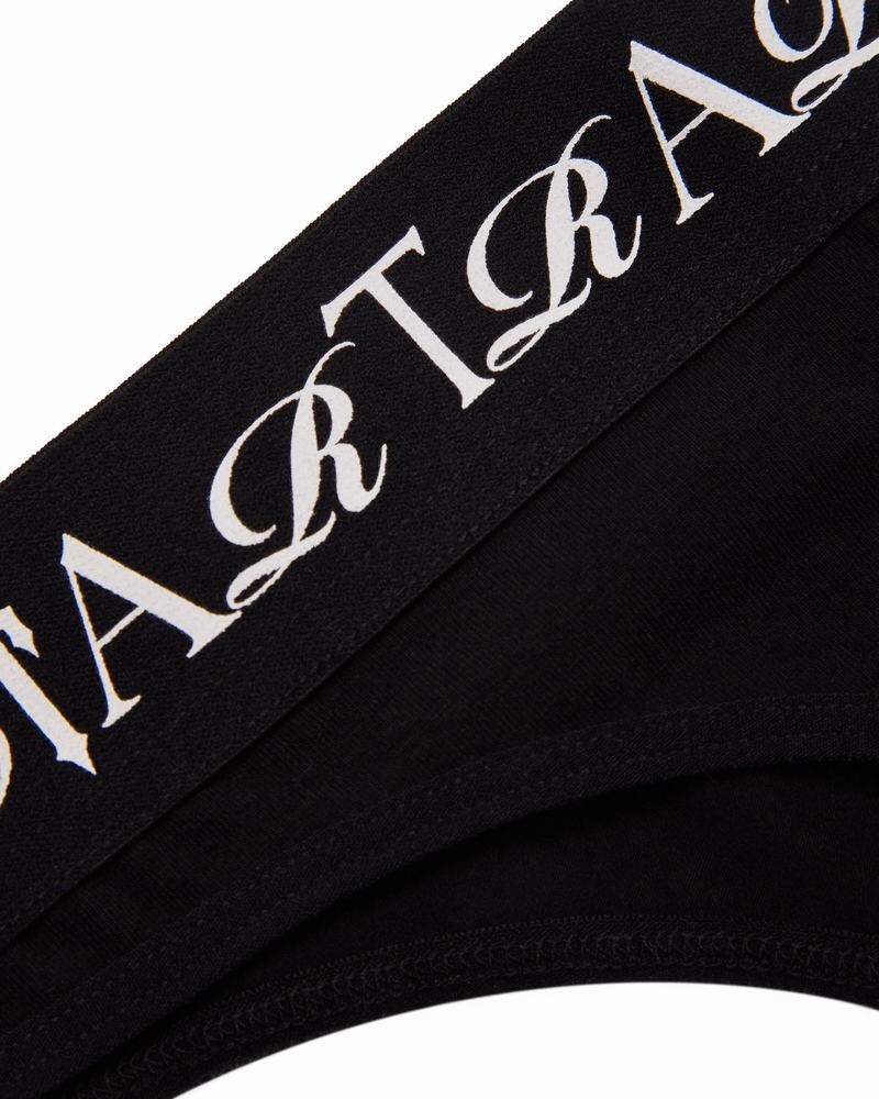 Ropa Interior Trapstar Script Tanga Mujer Negros Blancos | Mexico-21469