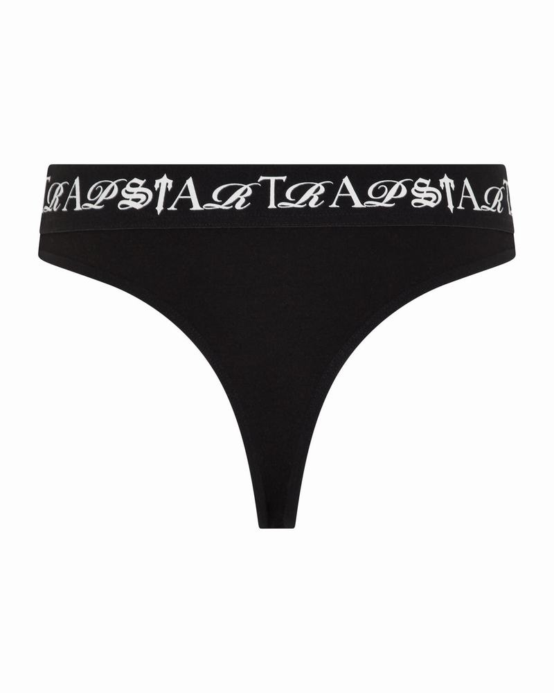 Ropa Interior Trapstar Script Tanga Mujer Negros Blancos | Mexico-21469