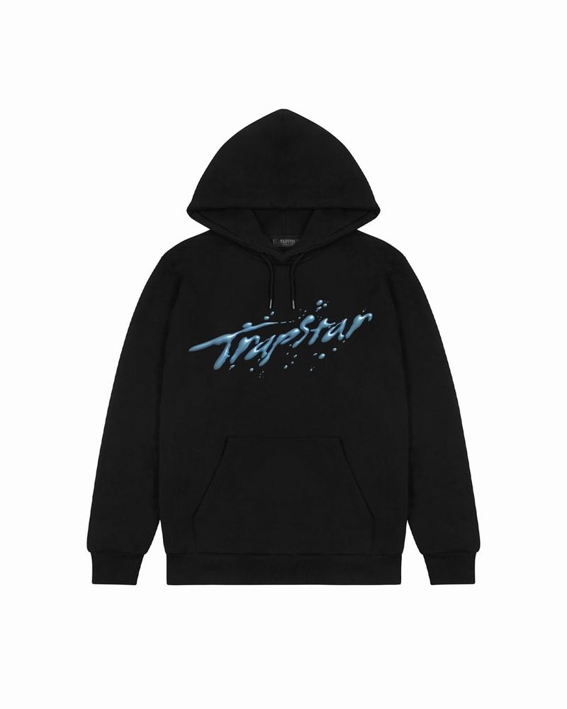 Sudadera con Capucha Trapstar H2O Hombre Negros | Mexico-25930