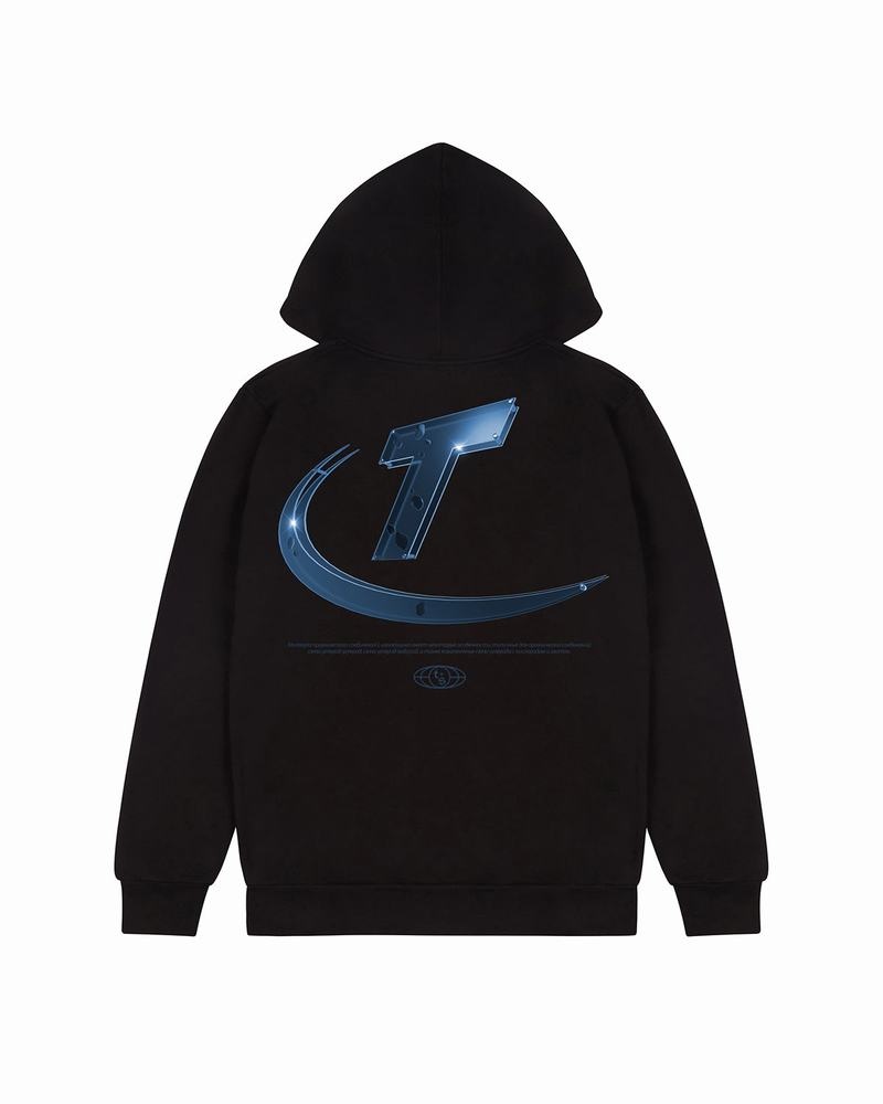 Sudadera con Capucha Trapstar Hyperdrive High Density Hombre Negros | Mexico-76109