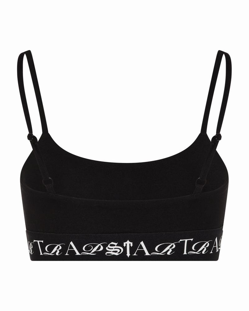 Sujetador Trapstar Script Mujer Negros Blancos | Mexico-02576